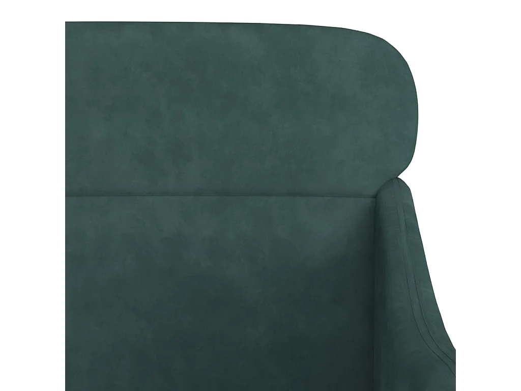 Sessel Dunkelgrün 63x76x80 cm Samt