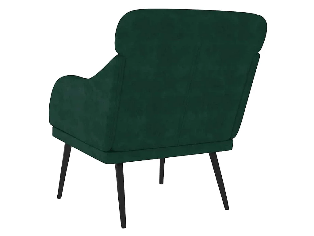 Sessel Dunkelgrün 63x76x80 cm Samt