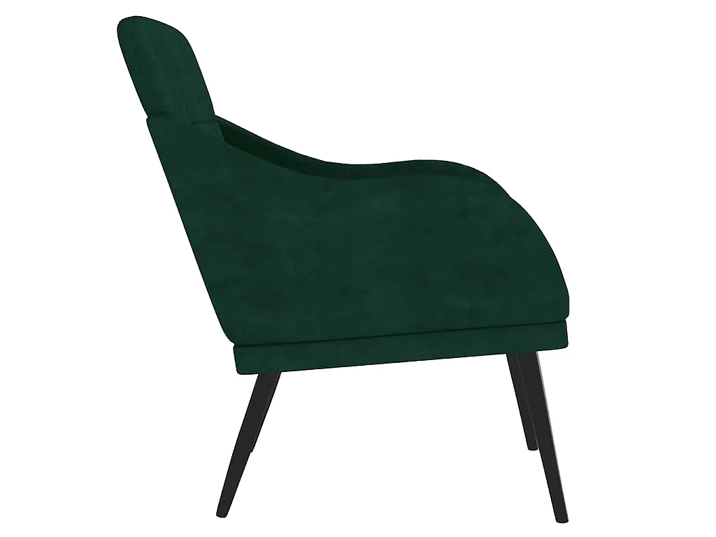Sessel Dunkelgrün 63x76x80 cm Samt