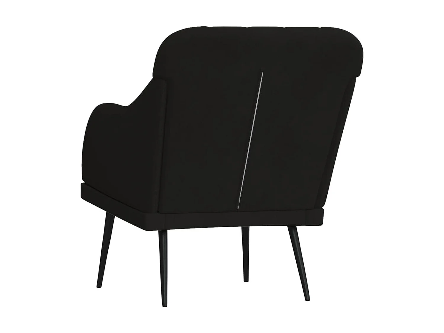 Fauteuil Noir 63x76x80 cm Velours