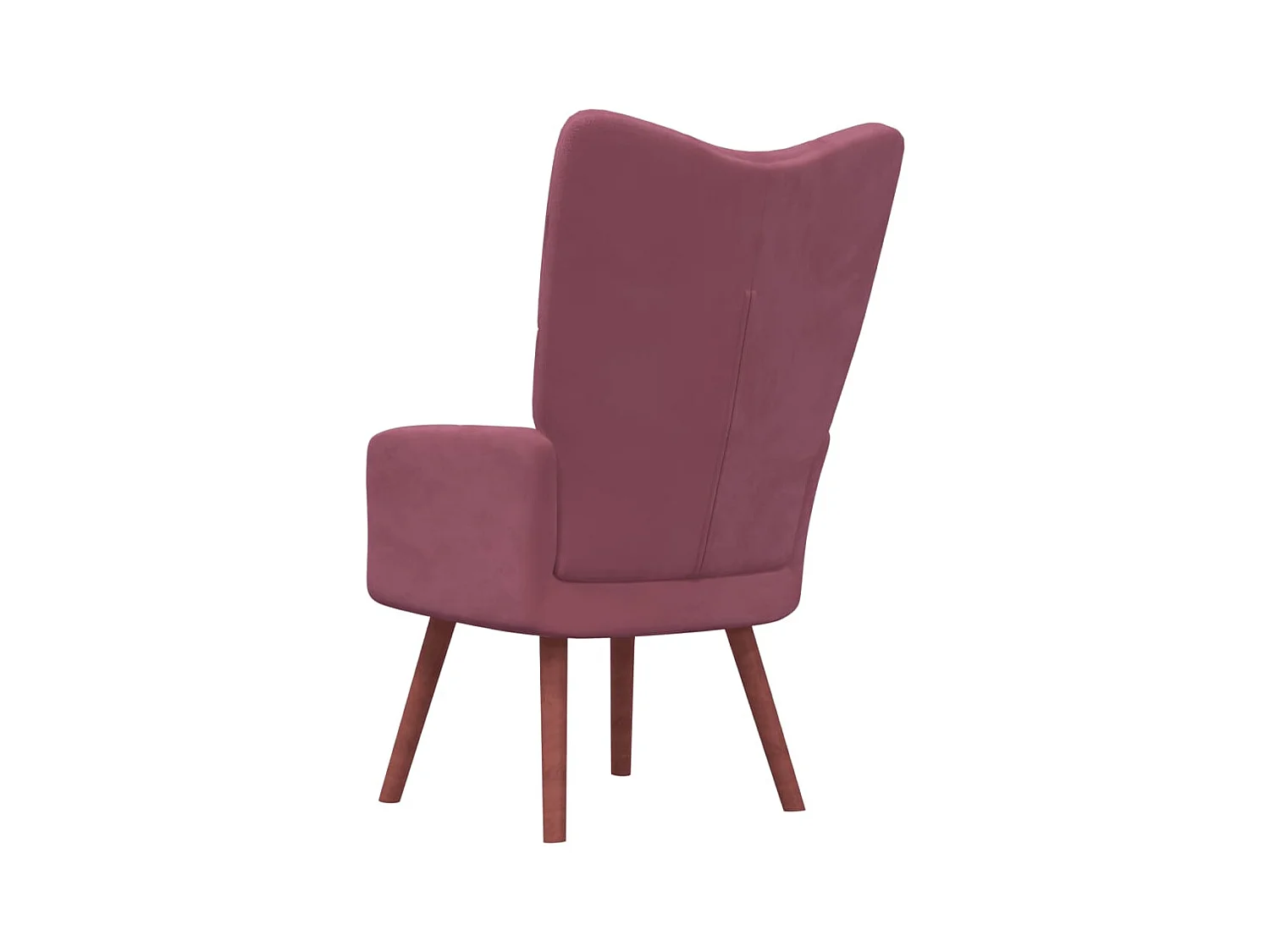 Sillón de relax de terciopelo rosa