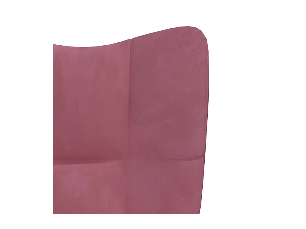 Sillón de relax de terciopelo rosa