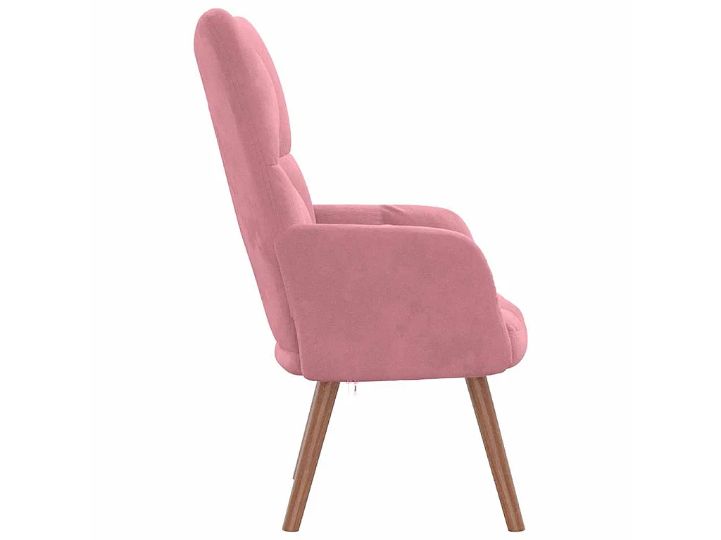 Relaxsessel Rosa Samt