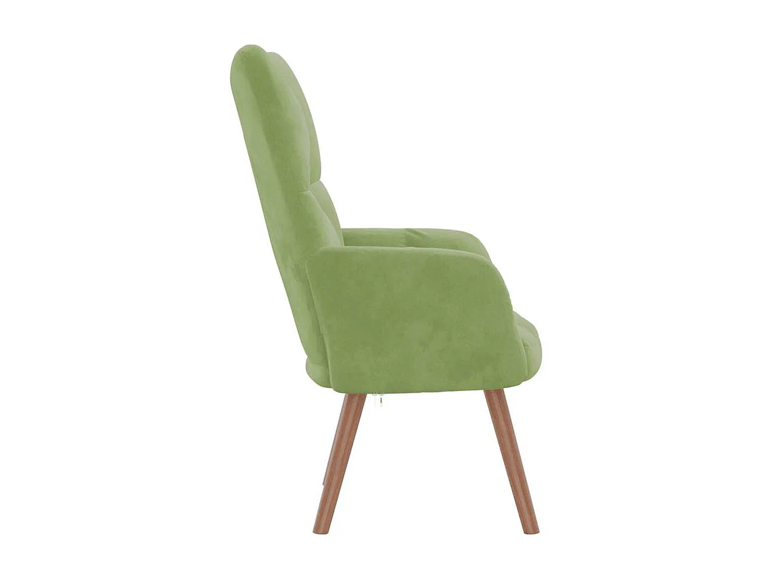 Chaise de relaxation Vert clair Velours