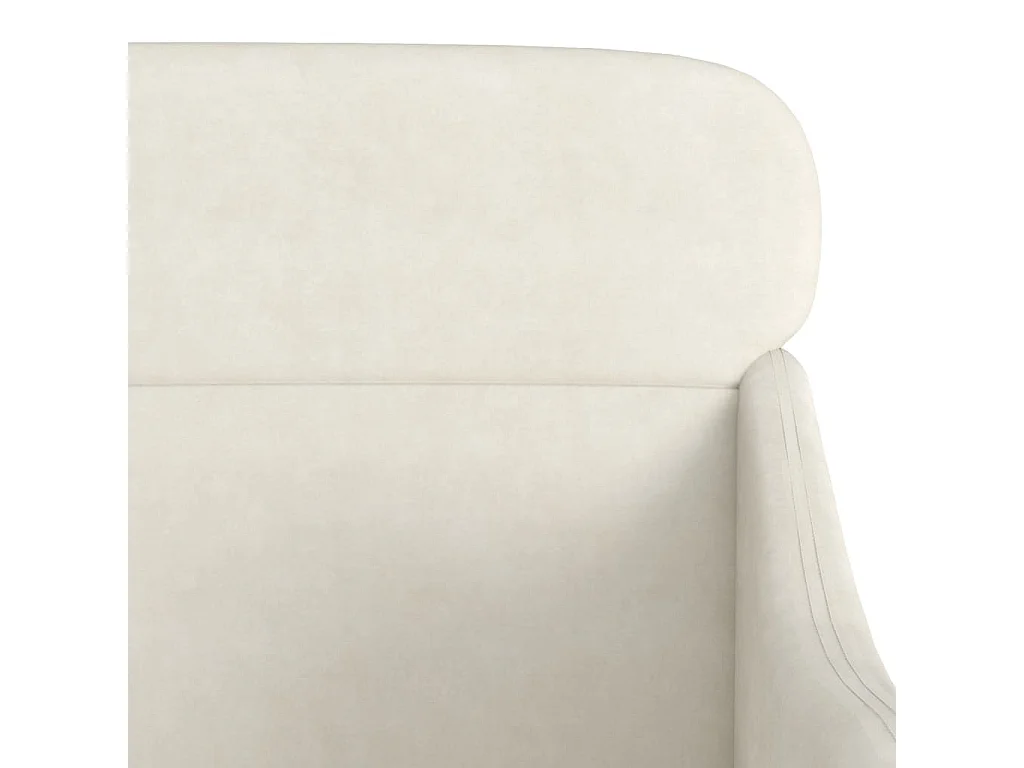 Sessel Creme 63x76x80 cm Samt