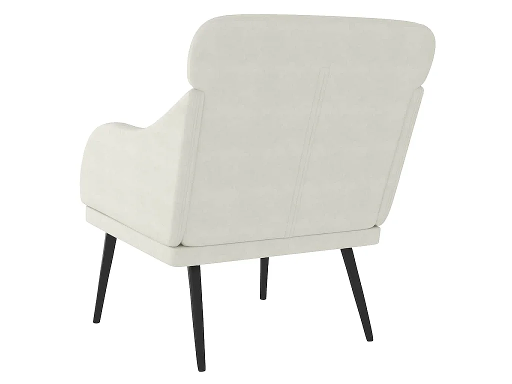 Sessel Creme 63x76x80 cm Samt