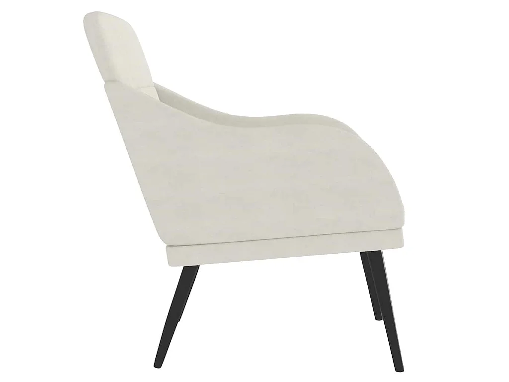 Sessel Creme 63x76x80 cm Samt