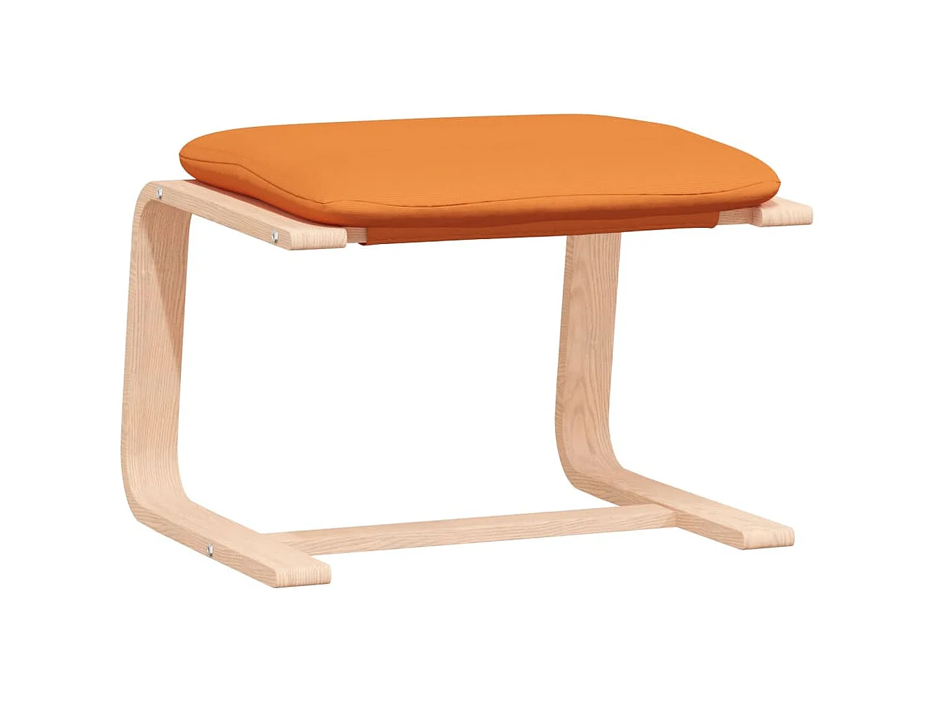 Chaise de relaxation avec repose-pied Jaune foncé Tissu