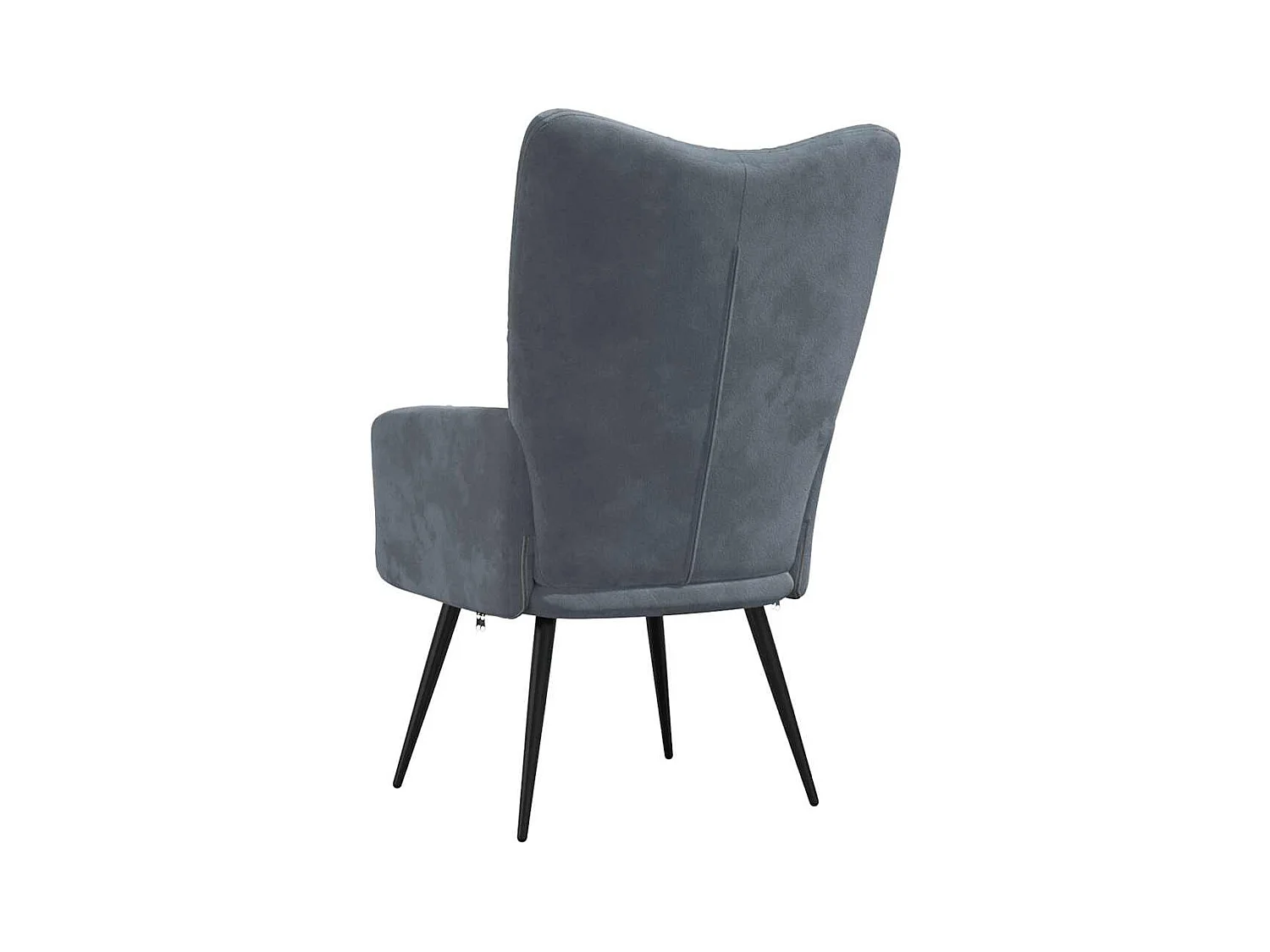 Chaise de relaxation Gris foncé Velours