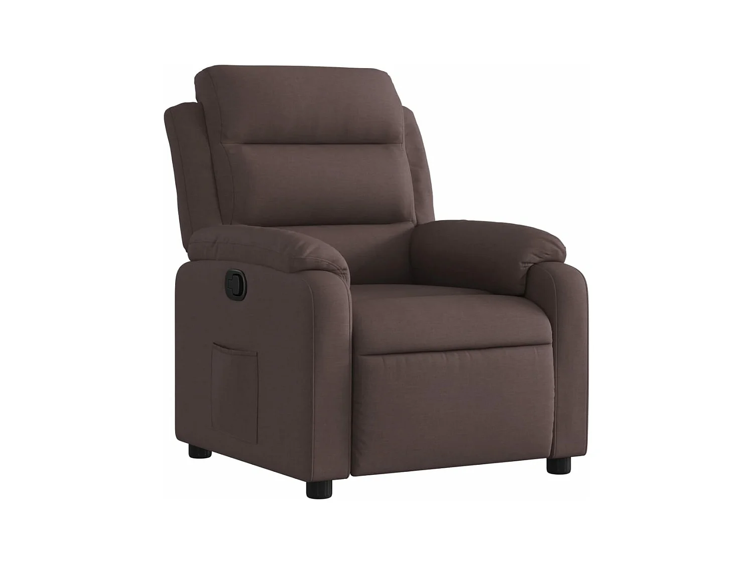 Fauteuil inclinable Marron foncé Tissu