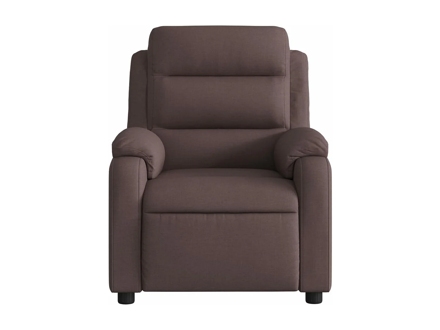 Fauteuil inclinable Marron foncé Tissu