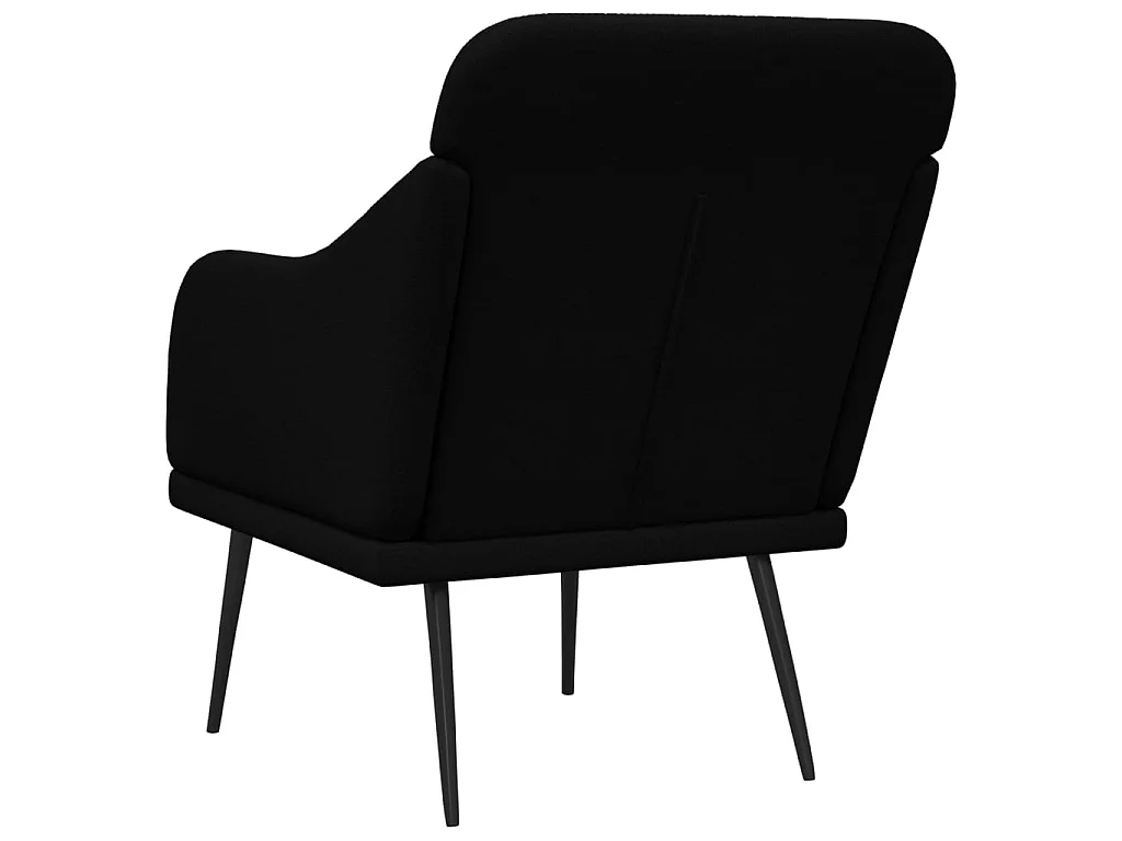 Fauteuil Noir 63x76x80 cm Tissu