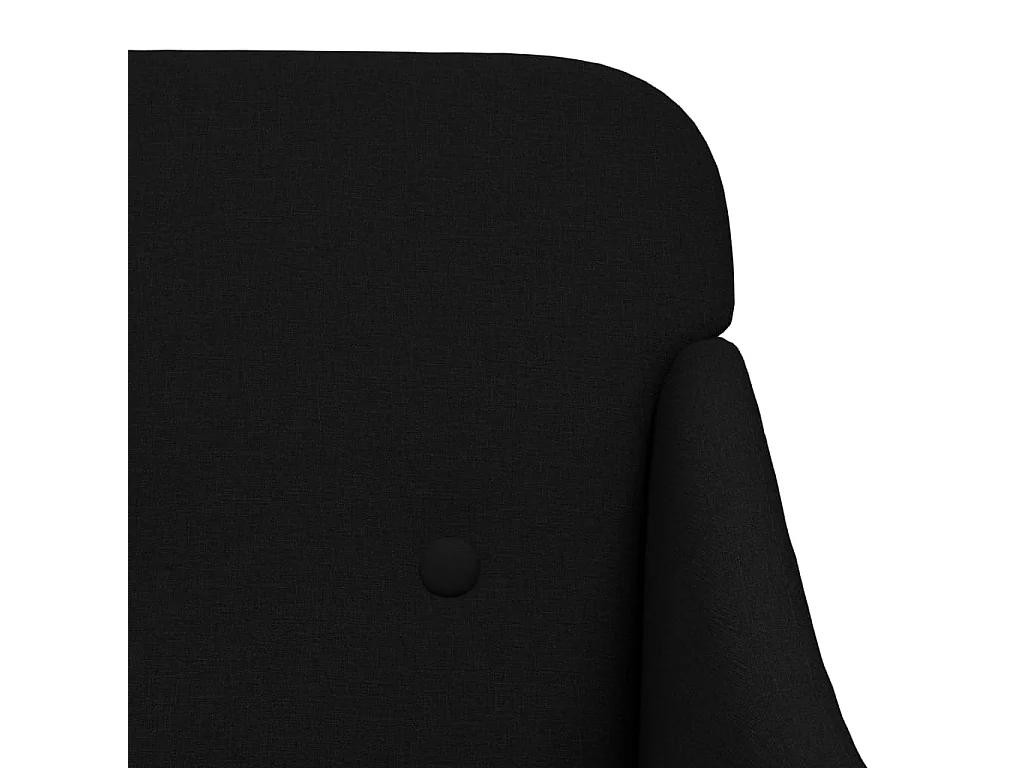 Fauteuil Noir 63x76x80 cm Tissu