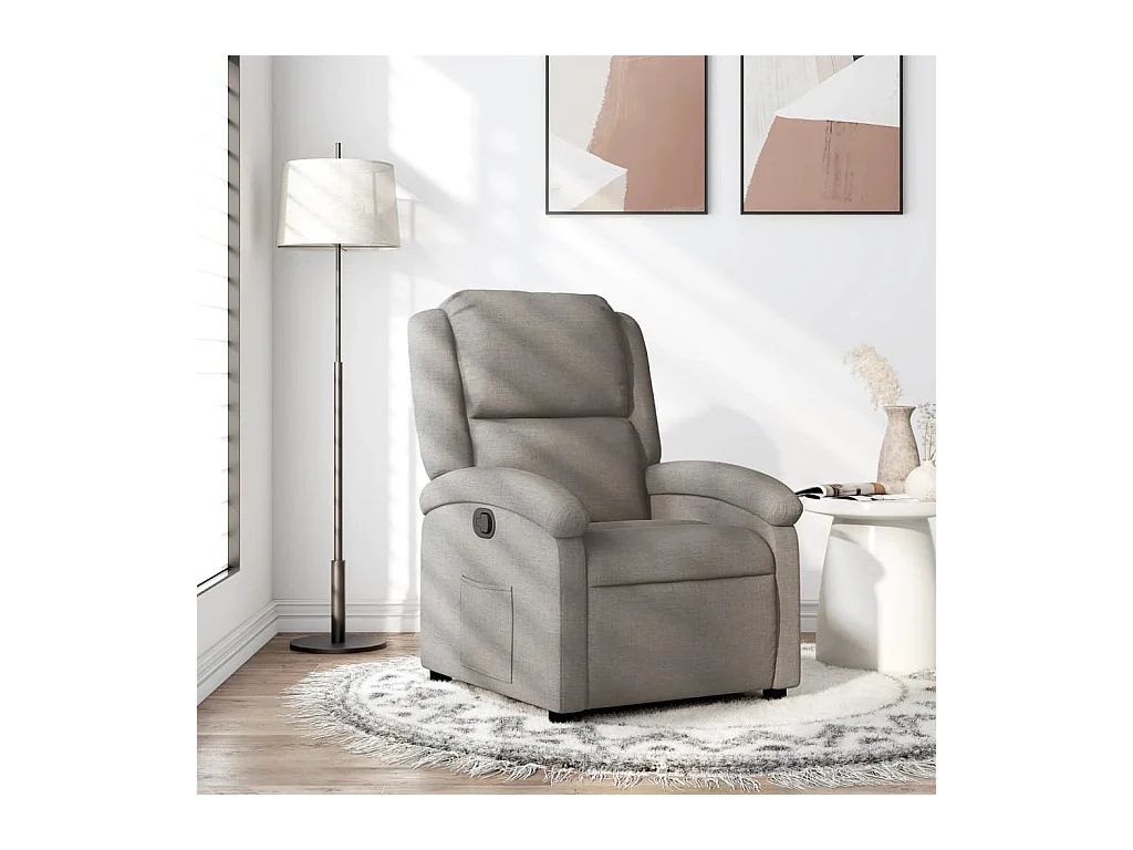 Fauteuil inclinable Taupe Tissu