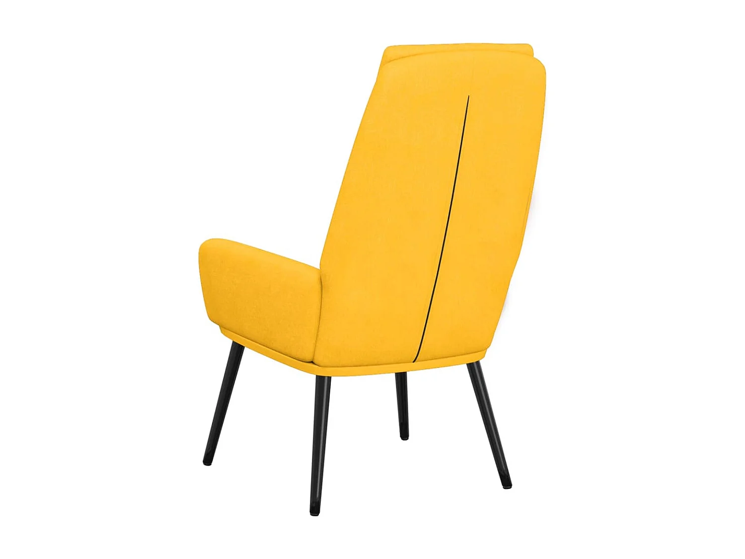 Chaise de relaxation Jaune moutarde Tissu