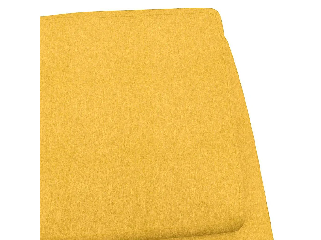 Chaise de relaxation Jaune moutarde Tissu