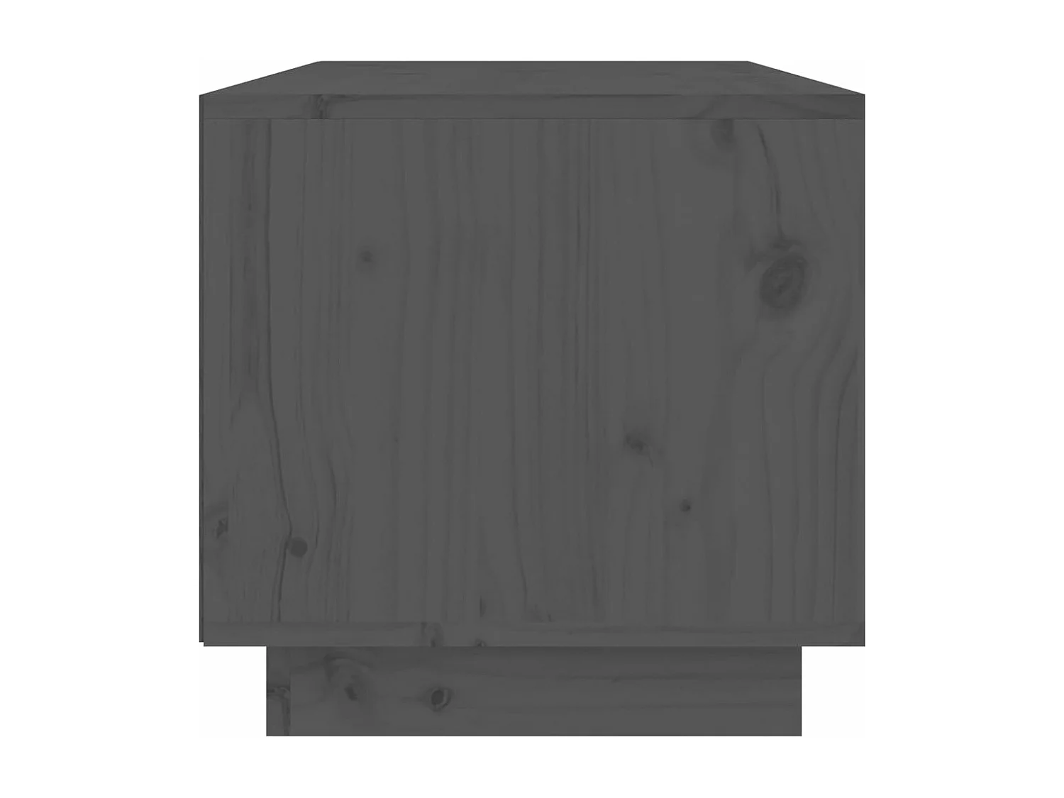 TV-Schrank Grau 60x35x35 cm Massivholz Kiefer