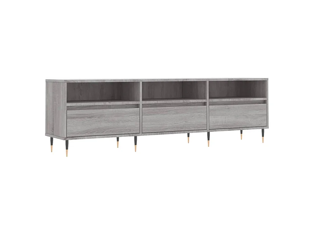 Mobile Porta TV Grigio Sonoma 150x30x44,5 cm Legno Multistrato