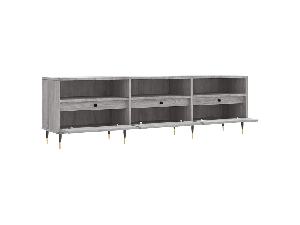 Mobile Porta TV Grigio Sonoma 150x30x44,5 cm Legno Multistrato