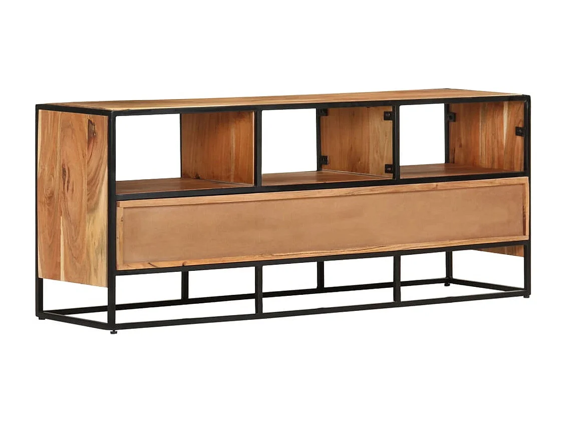 Móvel de TV 110x30x45 cm madeira de acácia maciça