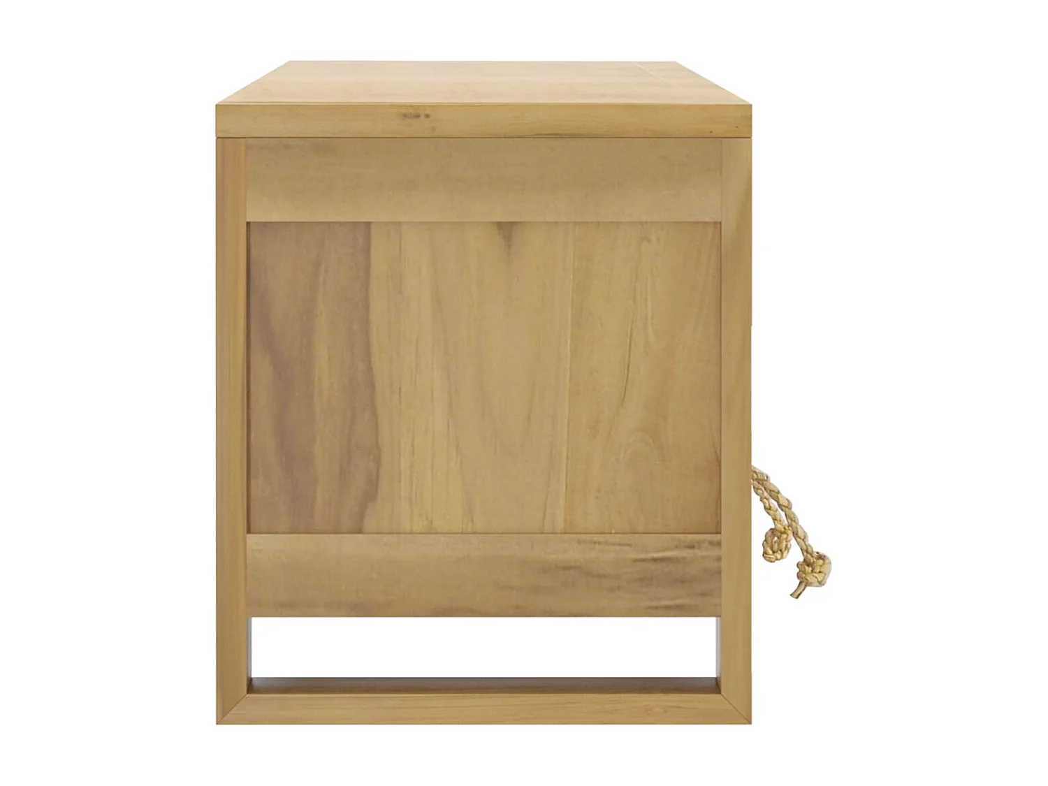 Móvel de TV 110x30x35 cm madeira de teca maciça