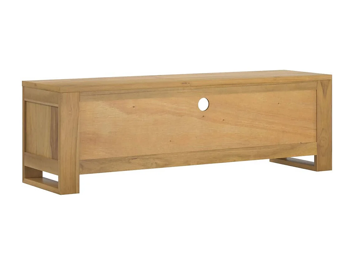 Móvel de TV 110x30x35 cm madeira de teca maciça