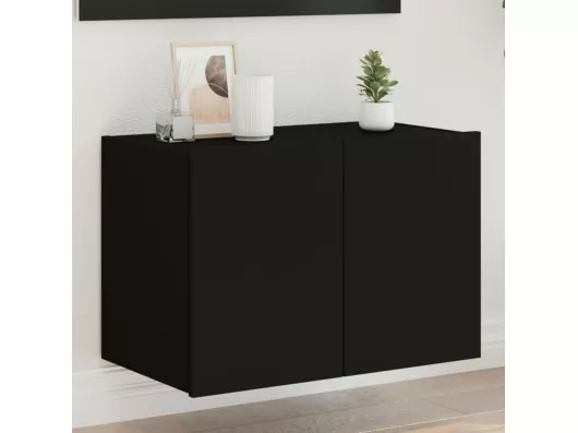 Kauf Unique TV-Wandschrank mit LED-Leuchten Schwarz 60x35x41 cm