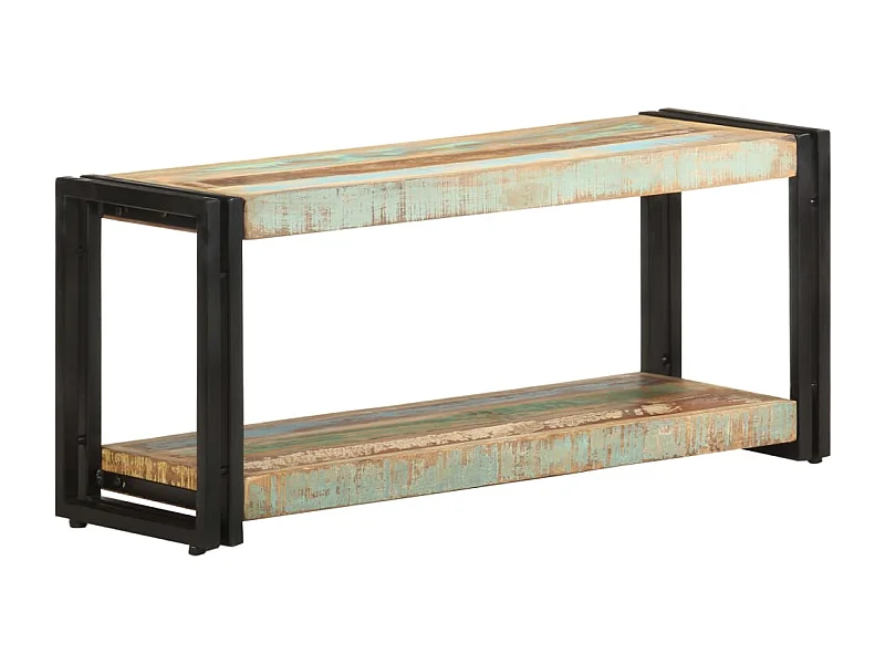 Meuble TV 90x30x40 cm Bois de récupération massif