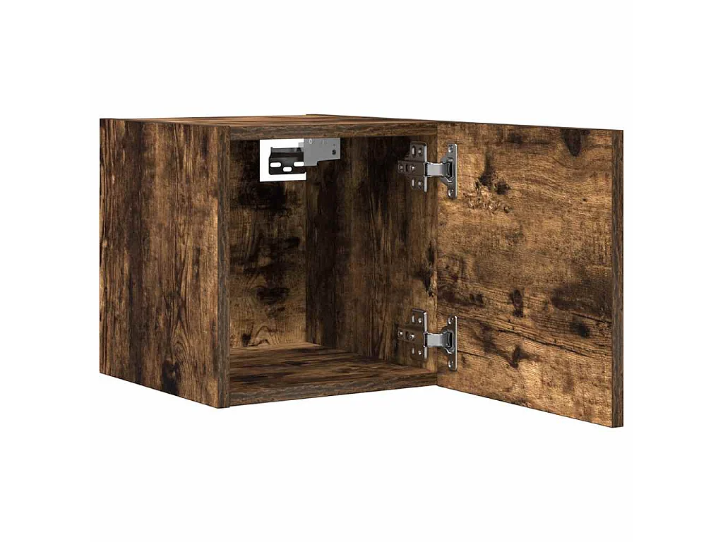 Muebles para TV de pared 2 uds roble ahumado 30,5x30x30 cm