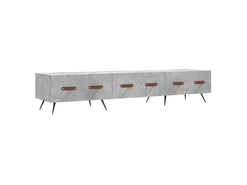 TV-Schrank Betongrau 150x36x30 cm Holzwerkstoff