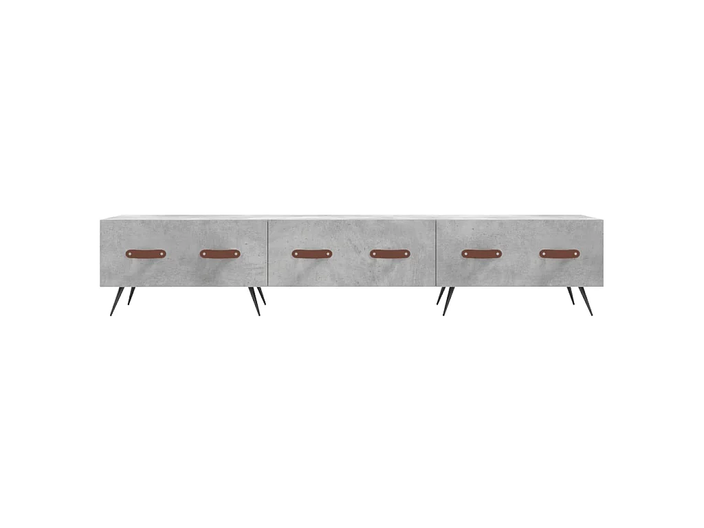 TV-Schrank Betongrau 150x36x30 cm Holzwerkstoff