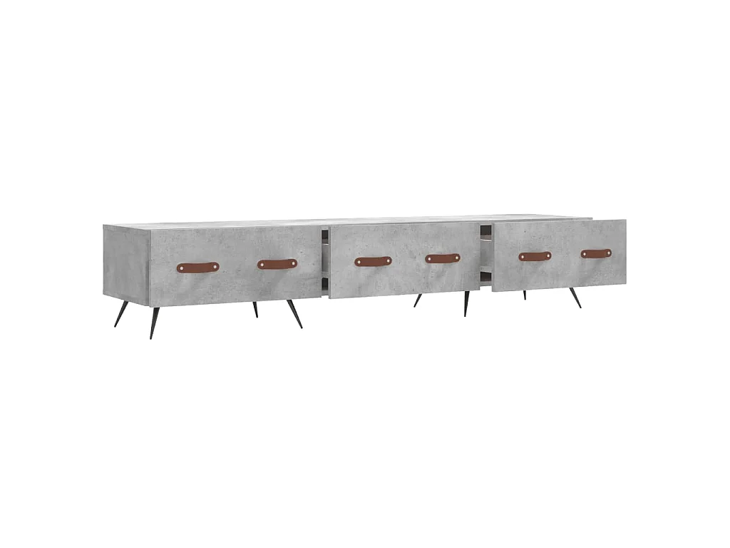 TV-Schrank Betongrau 150x36x30 cm Holzwerkstoff