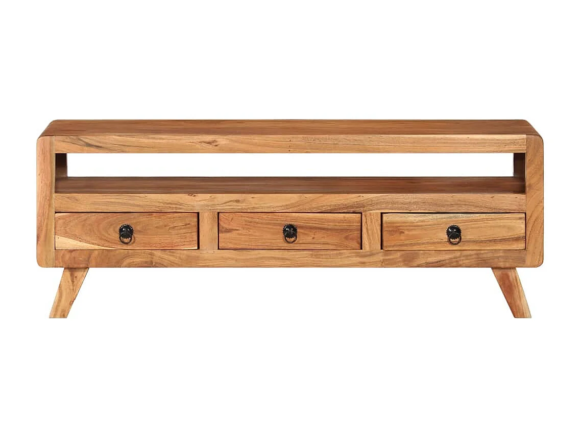 TV-Schrank 110x30x40 cm Massivholz Akazie