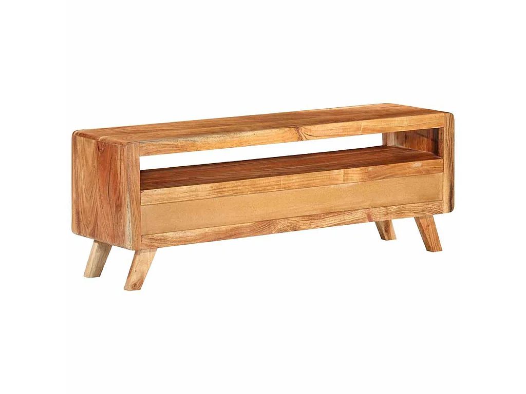 Meuble TV 110x30x40 cm Bois d'acacia massif
