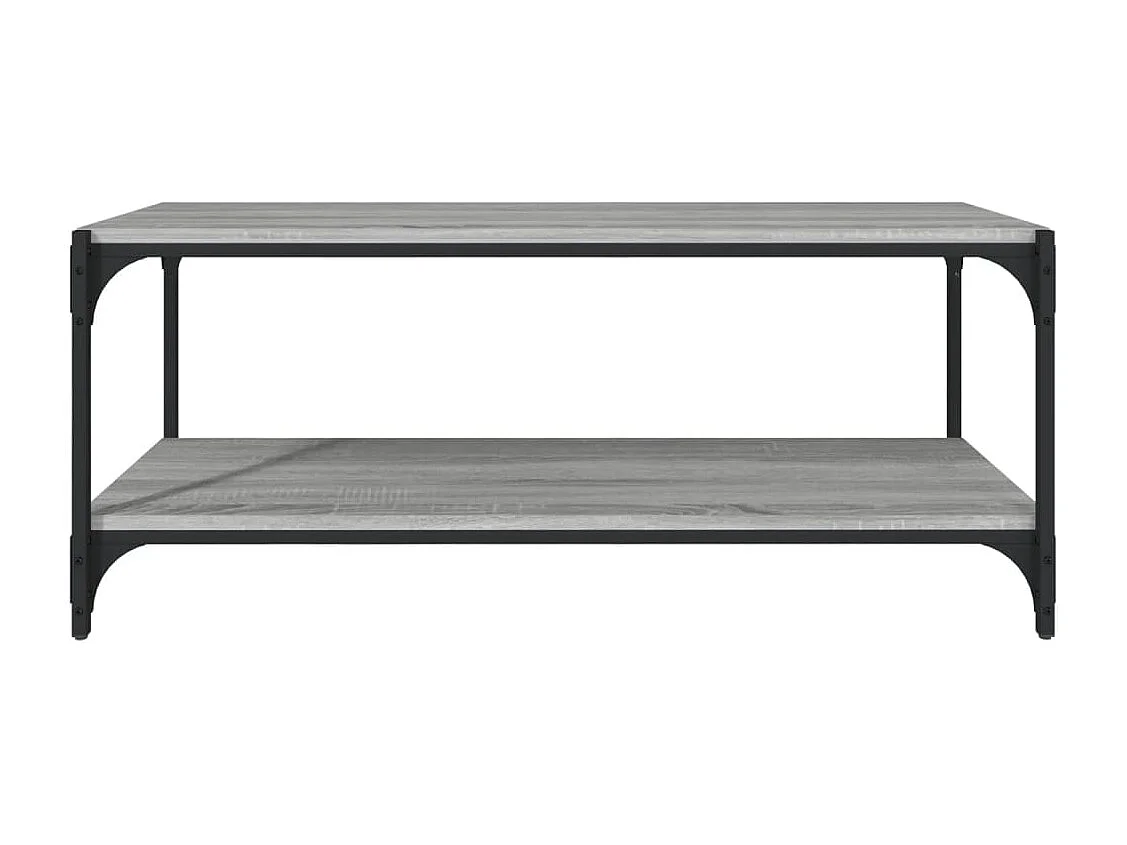 TV-Schrank Grau Sonoma 100x33x41 cm Holzwerkstoff und Stahl