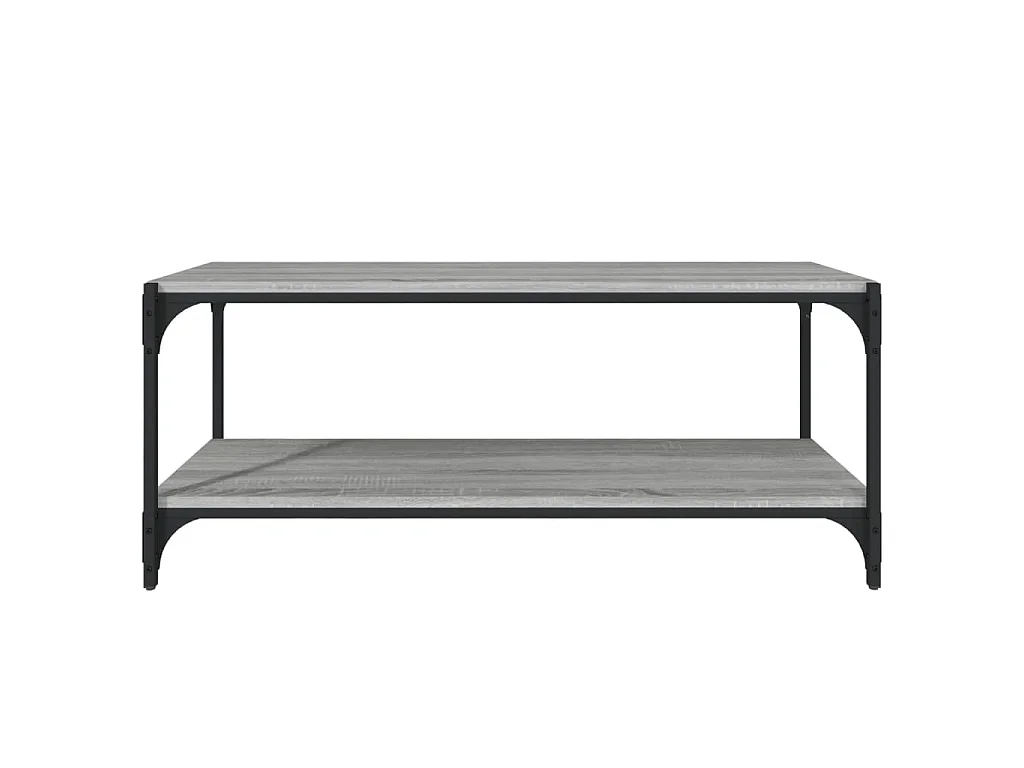 Meuble TV Sonoma gris 100x33x41 cm Bois d'ingénierie et acier