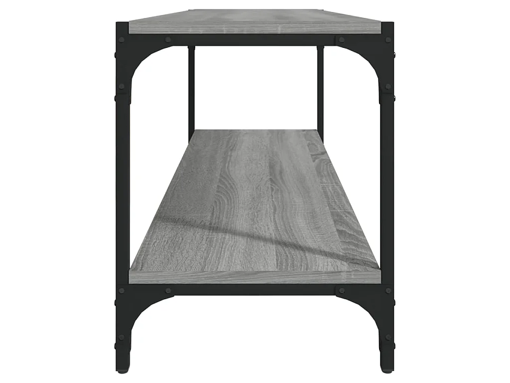 Meuble TV Sonoma gris 100x33x41 cm Bois d'ingénierie et acier