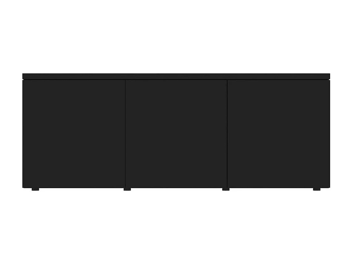 Mueble para TV madera contrachapada negro 80x34x30 cm