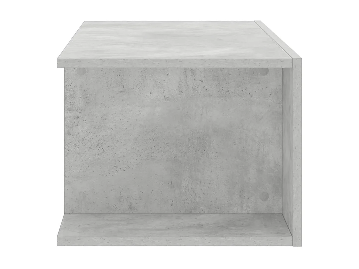 Meuble TV avec lumières LED gris béton 90x39x30 cm