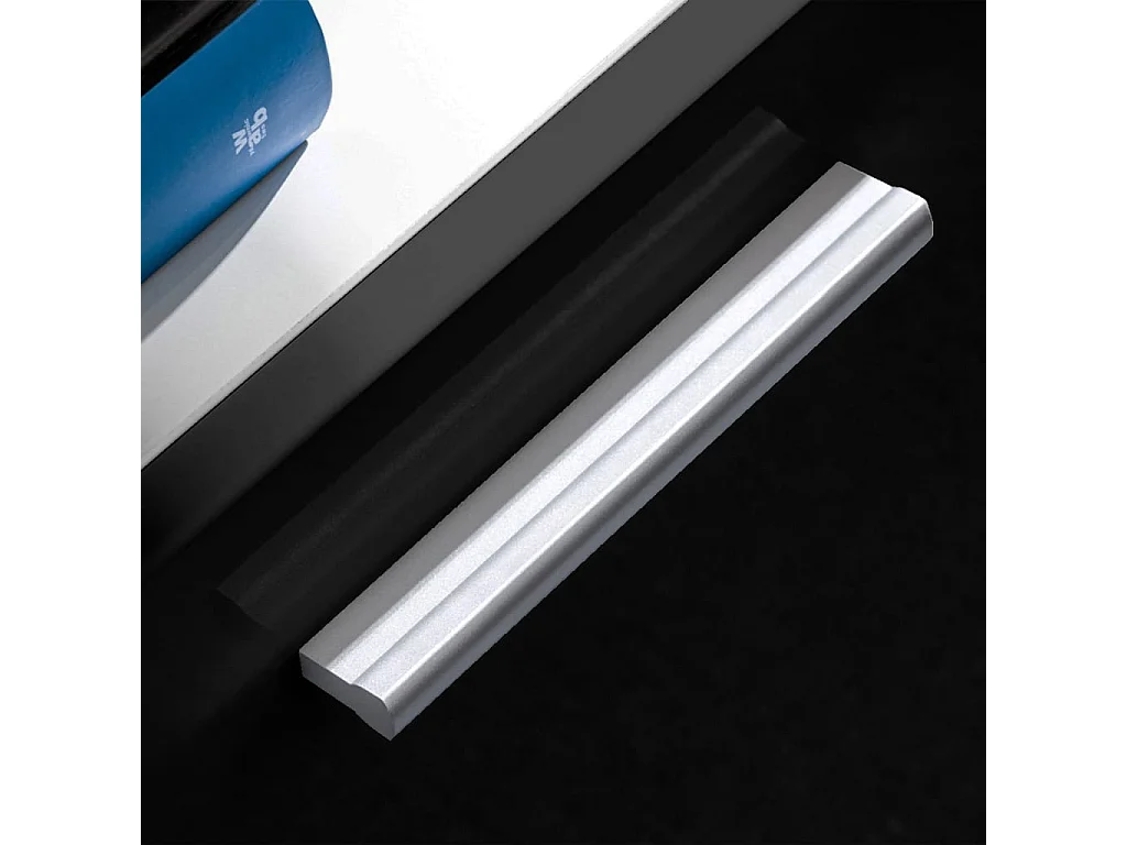 Set Parete Attrezzata Porta TV con Luci LED 5 pz Nero Lucido