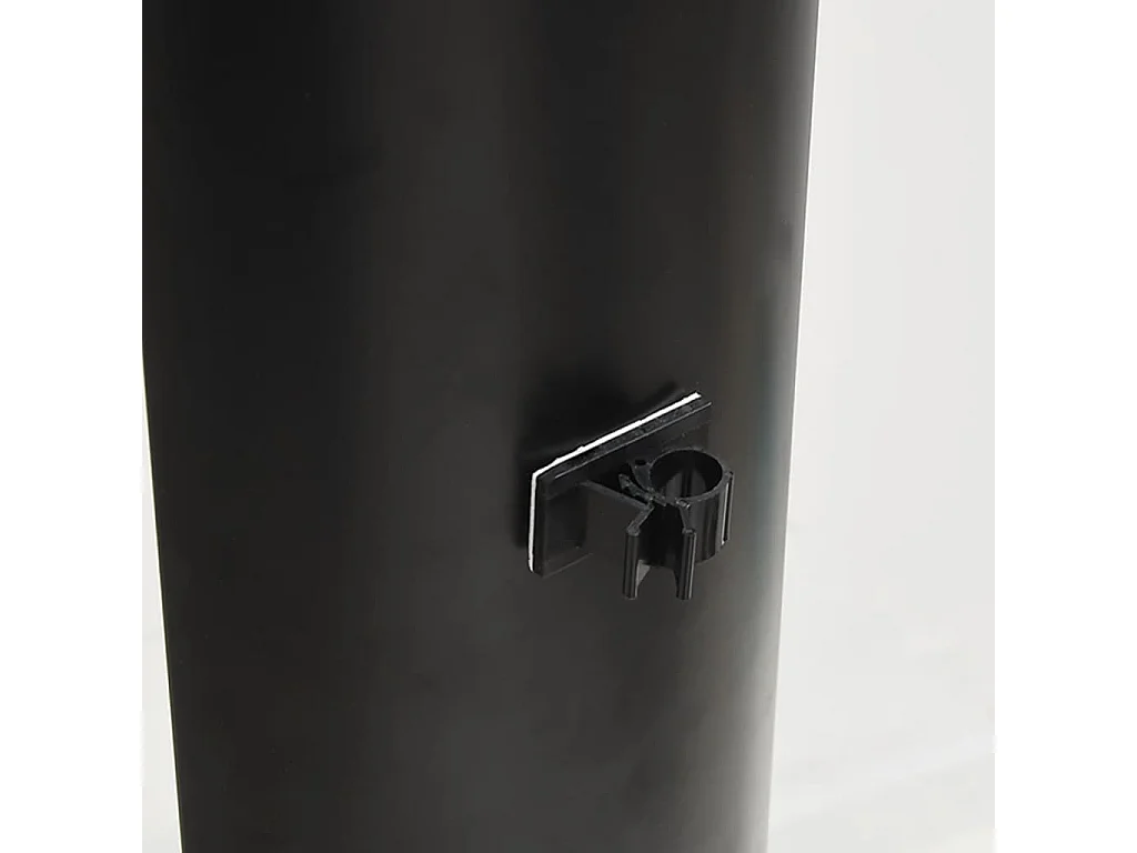 Meuble TV d'angle 3 niveaux pour 32-70 pouces noir et argenté