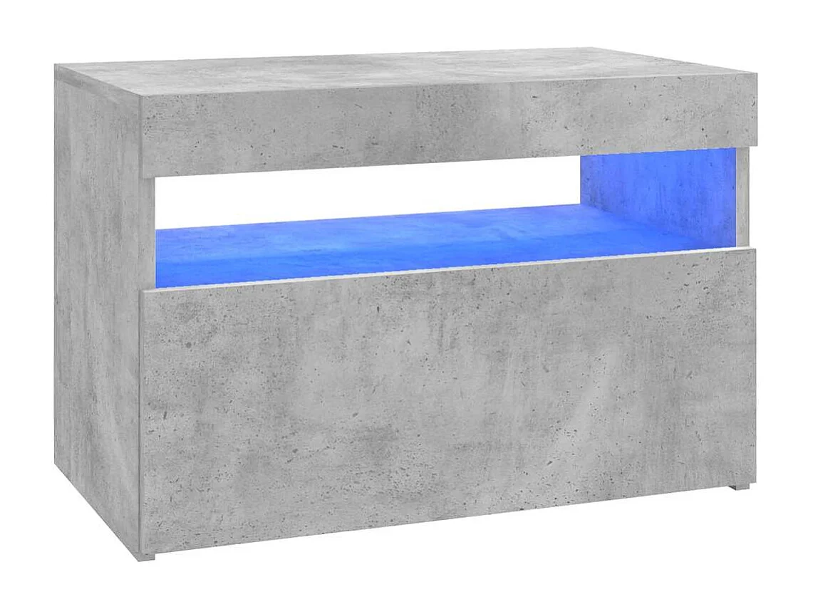 Tv-meubel met LED-verlichting 60x35x40 cm betongrijs