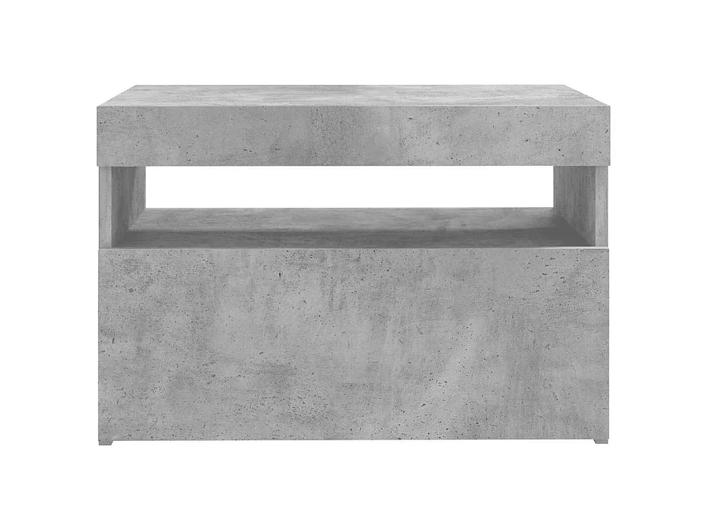 TV-Schrank mit LED-Leuchten Betongrau 60x35x40 cm