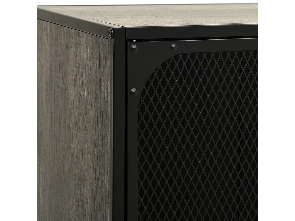 TV-Schrank Grau 105x36x47 cm Metall und MDF