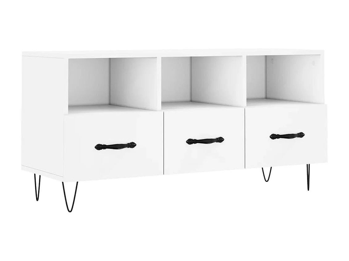 Móvel de TV 102x36x50 cm derivados de madeira branco