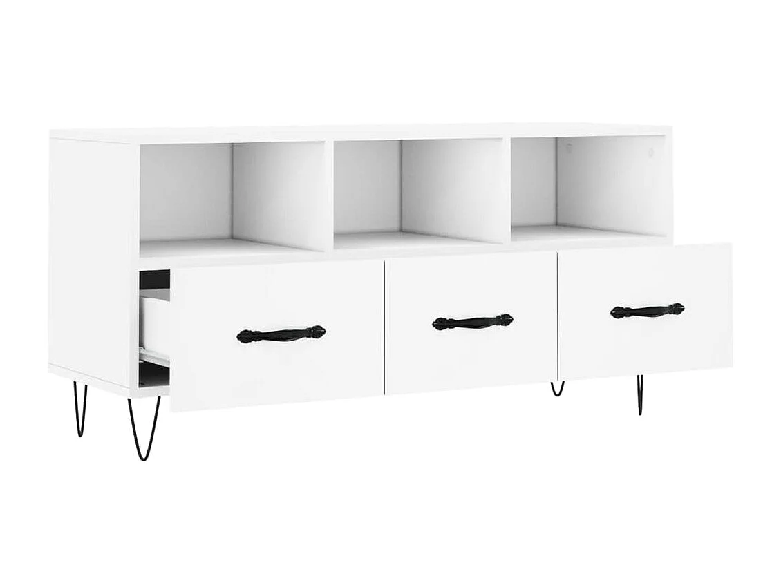 Móvel de TV 102x36x50 cm derivados de madeira branco