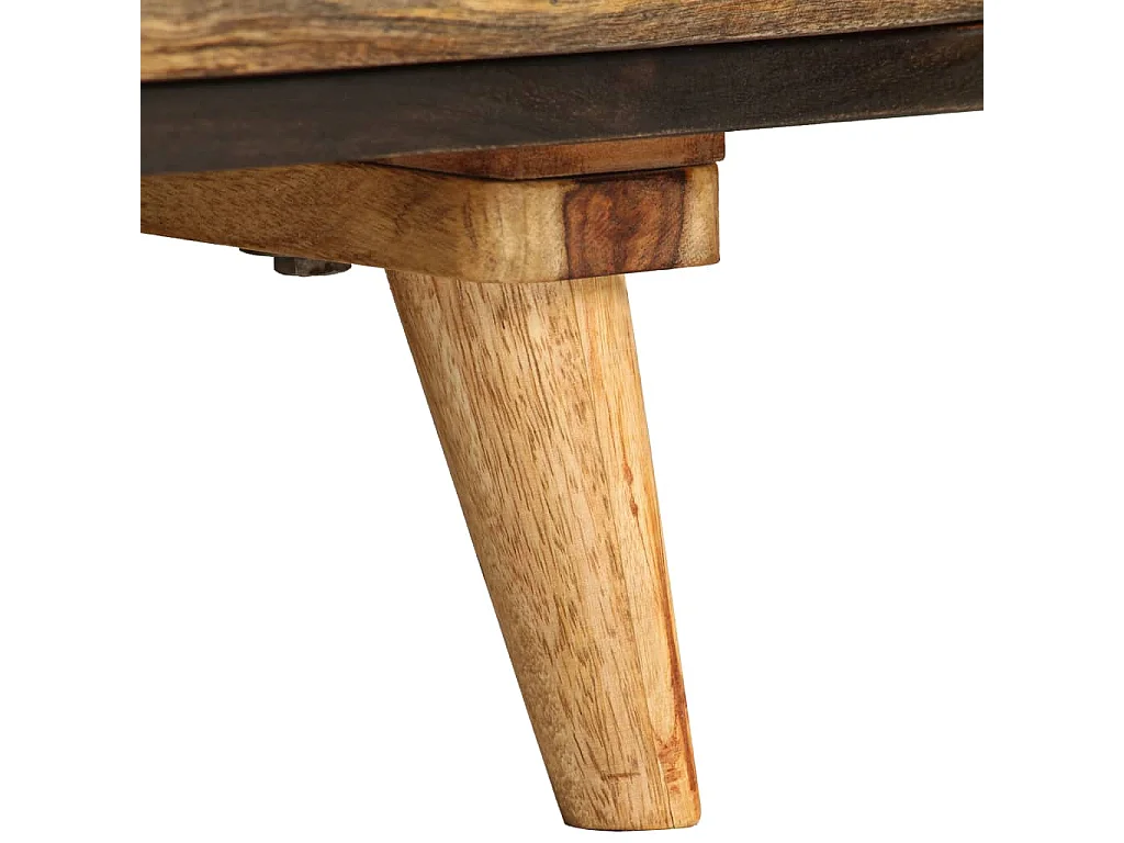 Mobile Porta TV in Legno Massello di Mango 140x30x45 cm