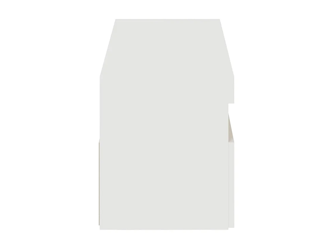 Meubles TV avec lumières LED 2 pcs blanc brillant 60x35x40 cm