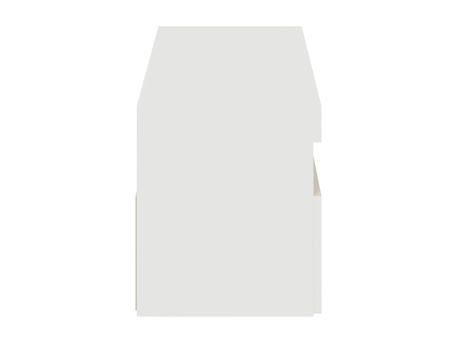 Meubles TV avec lumières LED 2 pcs blanc brillant 60x35x40 cm