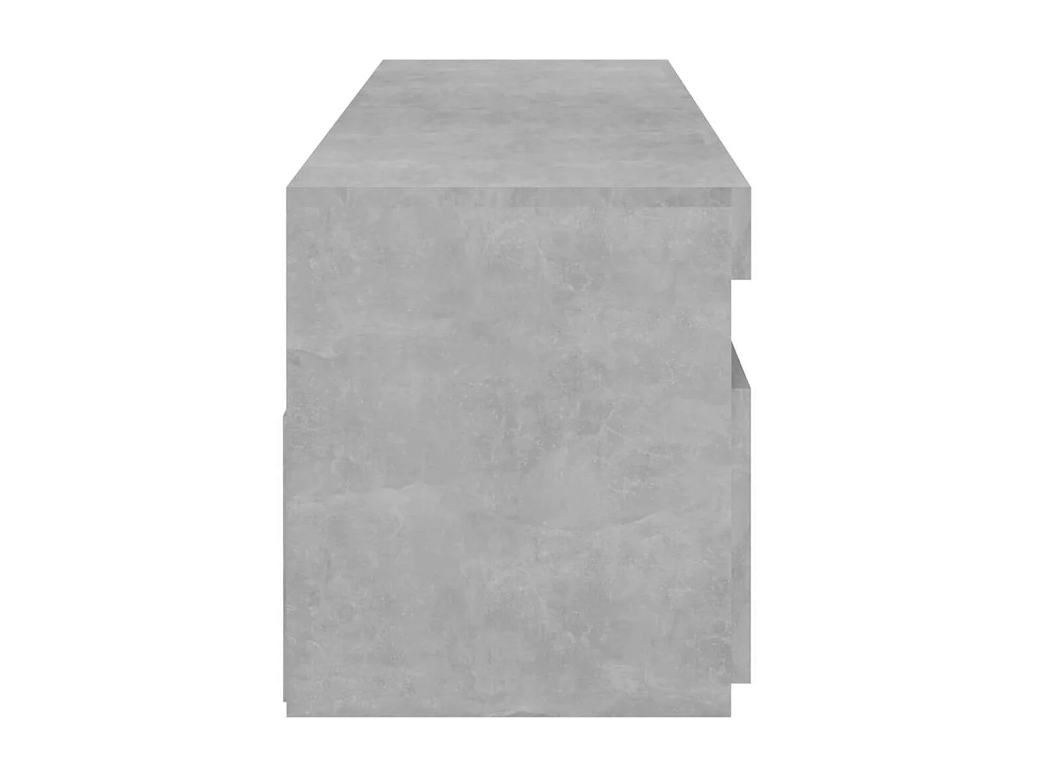 Meubles TV 2 pcs avec lumières LED Gris béton 75x35x40 cm